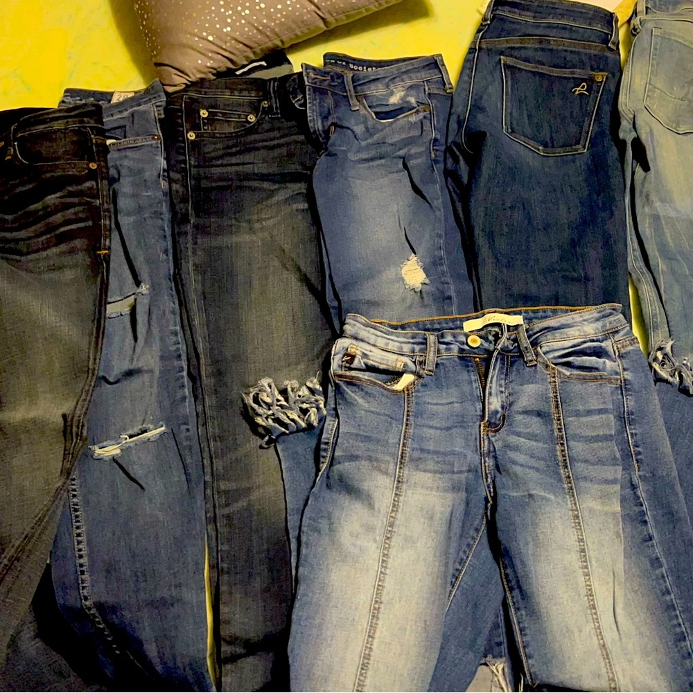Jeans from gap,g star,DL 1961,cult of Individuality, Free People, & Macys